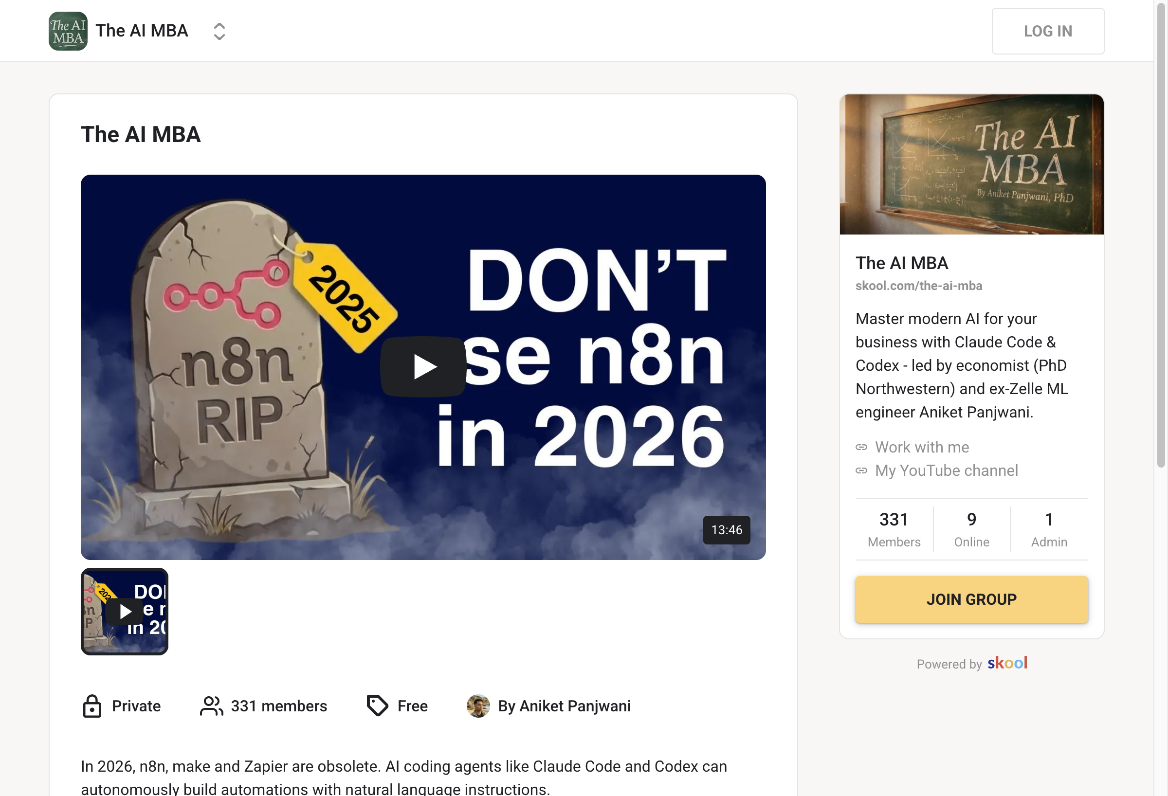 The AI MBA Skool community